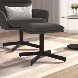 vidaXL Fußhocker Dunkelgrau 60x60x36 cm Samt