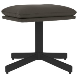 vidaXL Fußhocker Dunkelgrau 60x60x36 cm Samt