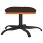 vidaXL Fußhocker Braun 60x60x36 cm Stoff und Kunstleder vidaXL Fußhocker Braun 60x60x36 cm Stoff und Kunstleder