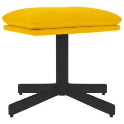 vidaXL Fußhocker Senfgelb 60x60x36 cm Samt
