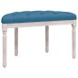 vidaXL Sitzbank Blau 81,5x41x49 cm Samt vidaXL Sitzbank Blau 81,5x41x49 cm Samt