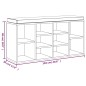 vidaXL Schuhbank Hochglanz-Weiß 103x30x48 cm Holzwerkstoff vidaXL Schuhbank Hochglanz-Weiß 103x30x48 cm Holzwerkstoff