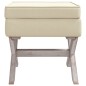 vidaXL Hocker mit Stauraum Beige 45x45x49 cm Leinen vidaXL Hocker mit Stauraum Beige 45x45x49 cm Leinen