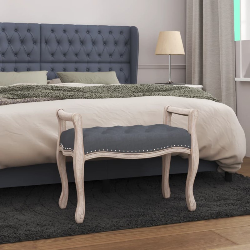 vidaXL Sitzbank Dunkelgrau 80x45x60 cm Samt vidaXL Sitzbank Dunkelgrau 80x45x60 cm Samt