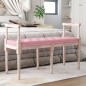 vidaXL Sitzbank Rosa 110x40x70 cm Samt vidaXL Sitzbank Rosa 110x40x70 cm Samt