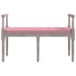 vidaXL Sitzbank Rosa 110x40x70 cm Samt vidaXL Sitzbank Rosa 110x40x70 cm Samt