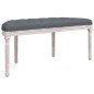 vidaXL Sitzbank Dunkelgrau 110,5x45x49 cm Samt vidaXL Sitzbank Dunkelgrau 110,5x45x49 cm Samt