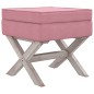 vidaXL Hocker mit Stauraum Rosa 45x45x49 cm Samt vidaXL Hocker mit Stauraum Rosa 45x45x49 cm Samt