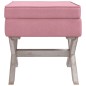 vidaXL Hocker mit Stauraum Rosa 45x45x49 cm Samt vidaXL Hocker mit Stauraum Rosa 45x45x49 cm Samt