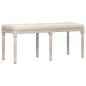 vidaXL Sitzbank Beige 110x40x49 cm Leinen vidaXL Sitzbank Beige 110x40x49 cm Leinen