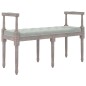vidaXL Sitzbank Hellgrau 110x40x70 cm Samt vidaXL Sitzbank Hellgrau 110x40x70 cm Samt