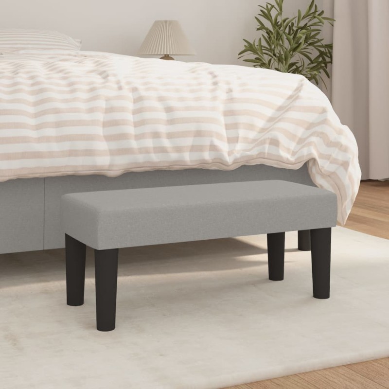 vidaXL Sitzbank Hellgrau 70x30x30 cm Stoff vidaXL Sitzbank Hellgrau 70x30x30 cm Stoff