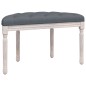 vidaXL Sitzbank Dunkelgrau 81,5x41x49 cm Samt vidaXL Sitzbank Dunkelgrau 81,5x41x49 cm Samt