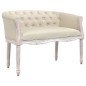 vidaXL Sitzbank Beige 98x56x69 cm Leinen vidaXL Sitzbank Beige 98x56x69 cm Leinen