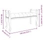 vidaXL Sitzbank Blau 110x45x60 cm Samt vidaXL Sitzbank Blau 110x45x60 cm Samt
