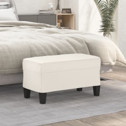 vidaXL Sitzbank Creme 70x35x41 cm Kunstleder