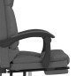 vidaXL Bürostuhl mit Massagefunktion Dunkelgrau Stoff vidaXL Bürostuhl mit Massagefunktion Dunkelgrau Stoff