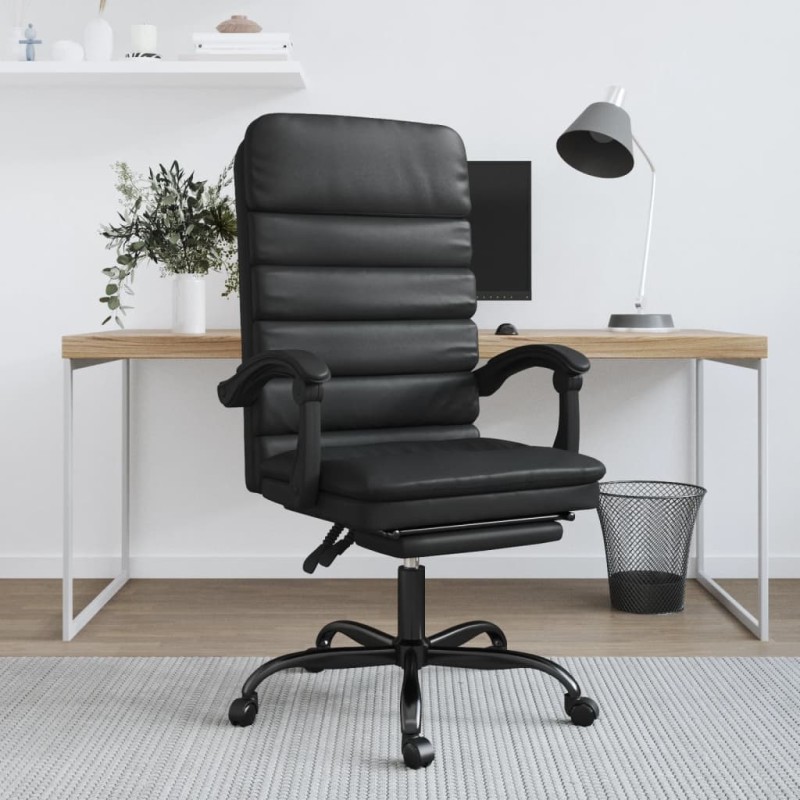 vidaXL Bürostuhl mit Massagefunktion Schwarz Kunstleder vidaXL Bürostuhl mit Massagefunktion Schwarz Kunstleder