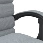 vidaXL Bürostuhl mit Massagefunktion Hellgrau Stoff vidaXL Bürostuhl mit Massagefunktion Hellgrau Stoff