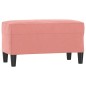 vidaXL Sitzbank Rosa 70x35x41 cm Samt vidaXL Sitzbank Rosa 70x35x41 cm Samt