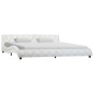 vidaXL Bettgestell Weiß Kunstleder 180x200 cm vidaXL Bettgestell Weiß Kunstleder 180x200 cm