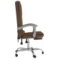 vidaXL Bürostuhl mit Massagefunktion Braun Stoff vidaXL Bürostuhl mit Massagefunktion Braun Stoff