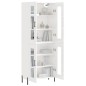 Highboard Hochglanz-Weiß 69,5x34x180 cm Holzwerkstoff Highboard Hochglanz-Weiß 69,5x34x180 cm Holzwerkstoff