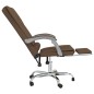 vidaXL Bürostuhl mit Massagefunktion Braun Stoff vidaXL Bürostuhl mit Massagefunktion Braun Stoff