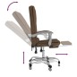 vidaXL Bürostuhl mit Massagefunktion Braun Stoff vidaXL Bürostuhl mit Massagefunktion Braun Stoff
