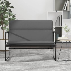 vidaXL Sitzbank Grau 100x64x80 cm Kunstleder