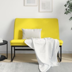 vidaXL Sitzbank Hellgelb 100x75x76 cm Stoff