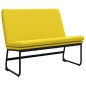 vidaXL Sitzbank Hellgelb 100x75x76 cm Stoff vidaXL Sitzbank Hellgelb 100x75x76 cm Stoff