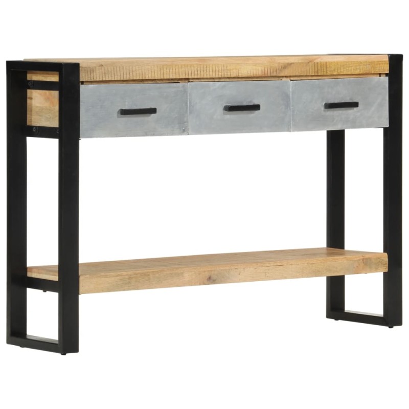 vidaXL Konsolentisch 110x30x76 cm Raues Massivholz Mango vidaXL Konsolentisch 110x30x76 cm Raues Massivholz Mango