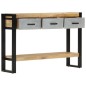 vidaXL Konsolentisch 110x30x76 cm Raues Massivholz Mango vidaXL Konsolentisch 110x30x76 cm Raues Massivholz Mango