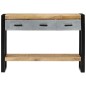 vidaXL Konsolentisch 110x30x76 cm Raues Massivholz Mango vidaXL Konsolentisch 110x30x76 cm Raues Massivholz Mango