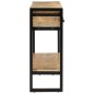 vidaXL Konsolentisch 110x30x76 cm Raues Massivholz Mango vidaXL Konsolentisch 110x30x76 cm Raues Massivholz Mango