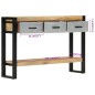 vidaXL Konsolentisch 110x30x76 cm Raues Massivholz Mango vidaXL Konsolentisch 110x30x76 cm Raues Massivholz Mango