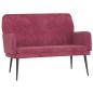 vidaXL Sitzbank Weinrot 108x79x79 cm Samt vidaXL Sitzbank Weinrot 108x79x79 cm Samt