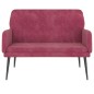 vidaXL Sitzbank Weinrot 108x79x79 cm Samt vidaXL Sitzbank Weinrot 108x79x79 cm Samt