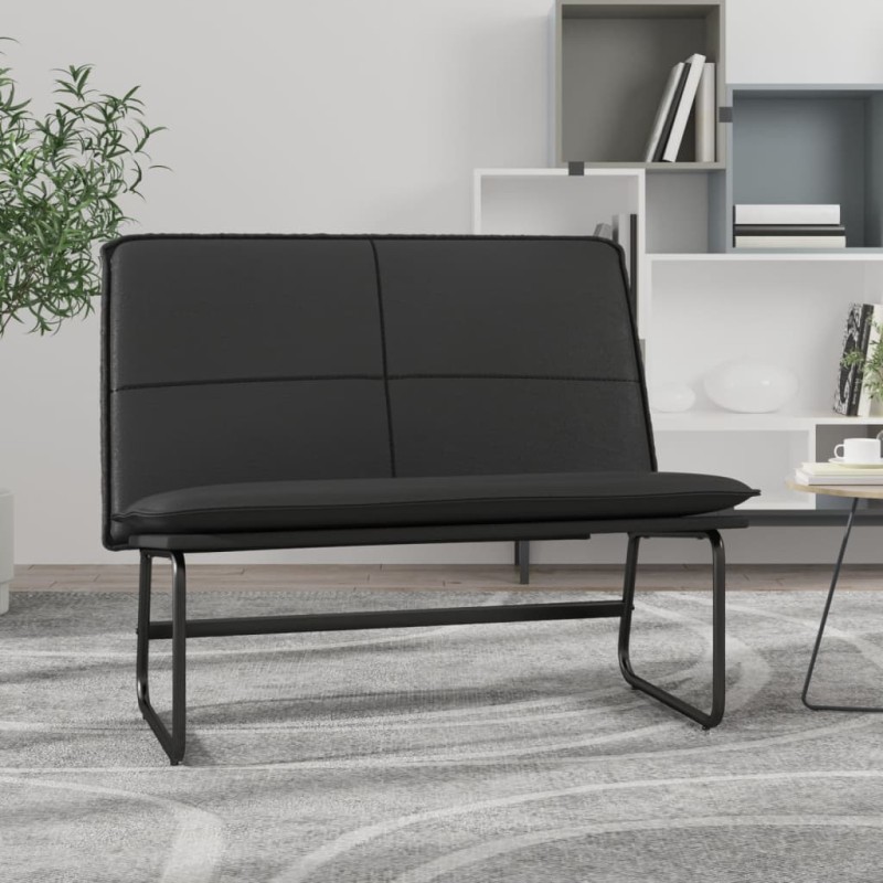 vidaXL Sitzbank Schwarz 100x75x76 cm Kunstleder vidaXL Sitzbank Schwarz 100x75x76 cm Kunstleder