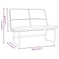 vidaXL Sitzbank Schwarz 100x75x76 cm Kunstleder vidaXL Sitzbank Schwarz 100x75x76 cm Kunstleder