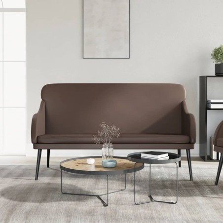 vidaXL Sitzbank Braun 110x76x80 cm Kunstleder