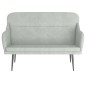 vidaXL Sitzbank Hellgrau 110x76x80 cm Samt vidaXL Sitzbank Hellgrau 110x76x80 cm Samt
