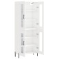 Highboard Hochglanz-Weiß 69,5x34x180 cm Holzwerkstoff Highboard Hochglanz-Weiß 69,5x34x180 cm Holzwerkstoff