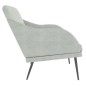 vidaXL Sitzbank Hellgrau 110x76x80 cm Samt vidaXL Sitzbank Hellgrau 110x76x80 cm Samt
