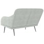 vidaXL Sitzbank Hellgrau 110x76x80 cm Samt vidaXL Sitzbank Hellgrau 110x76x80 cm Samt