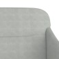 vidaXL Sitzbank Hellgrau 110x76x80 cm Samt vidaXL Sitzbank Hellgrau 110x76x80 cm Samt
