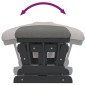 vidaXL Schaukelsessel mit Hocker Gleitend Dunkelgrau Stoff vidaXL Schaukelsessel mit Hocker Gleitend Dunkelgrau Stoff