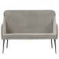 vidaXL Sitzbank Hellgrau 110x76x80 cm Samt vidaXL Sitzbank Hellgrau 110x76x80 cm Samt