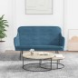 vidaXL Sitzbank Blau 110x76x80 cm Samt vidaXL Sitzbank Blau 110x76x80 cm Samt